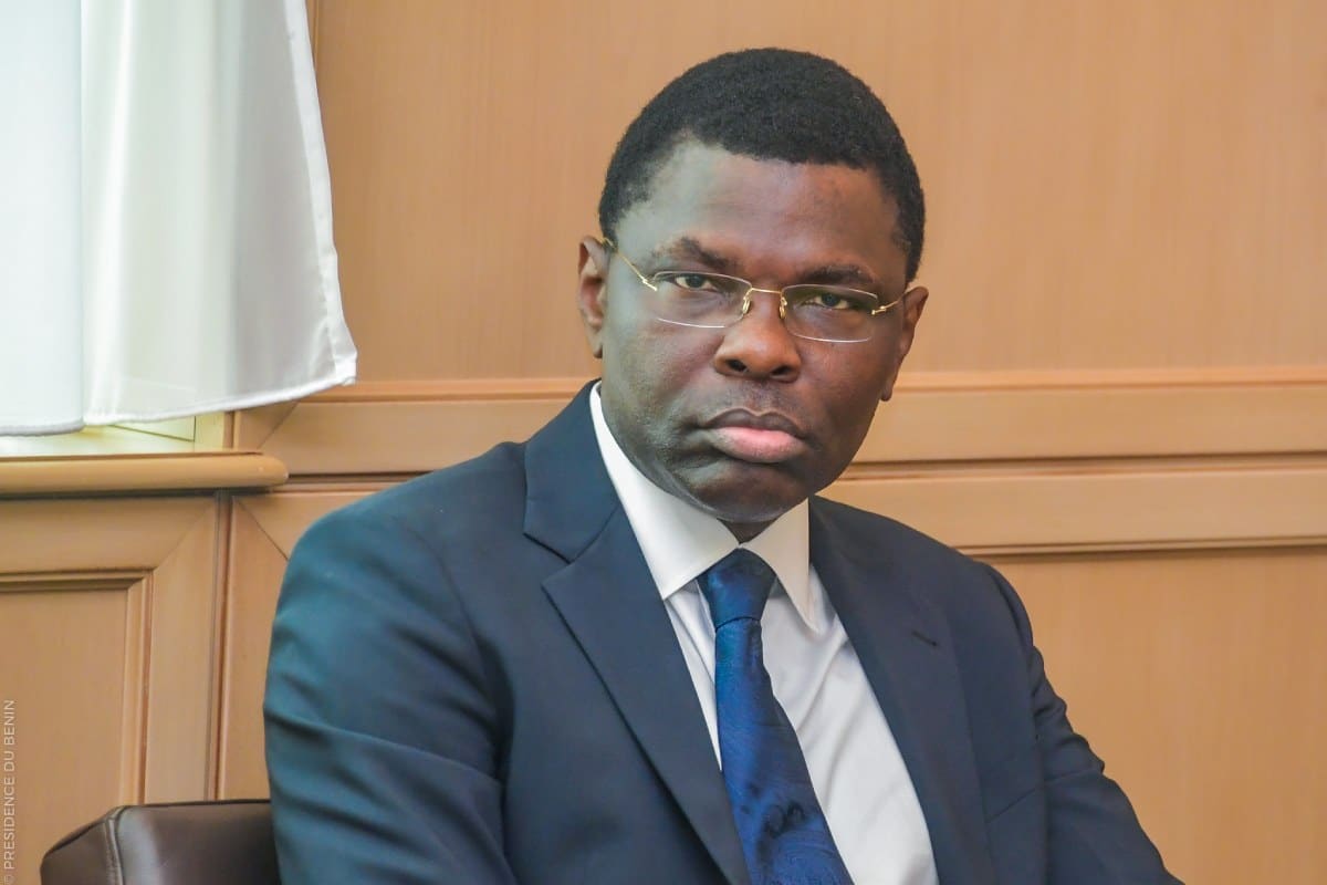 Joseph Djogbénou, nouveau président de l'Union Progressiste. @Présidence du Bénin