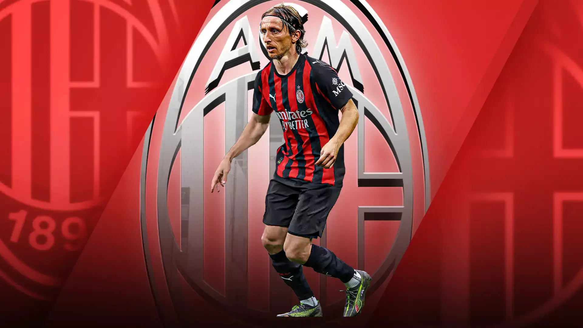 Le milieu de terrain de l'AC Milan, Luka Modric