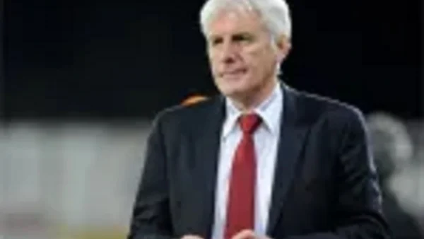 Le sélectionneur de l'Afrique du Sud, Hugo Broos