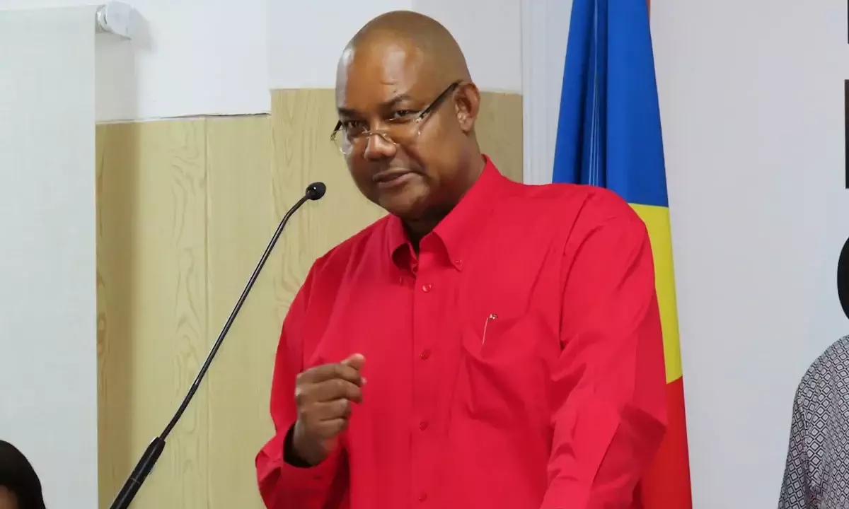 Patrick Herminie, chef du parti United Seychelles