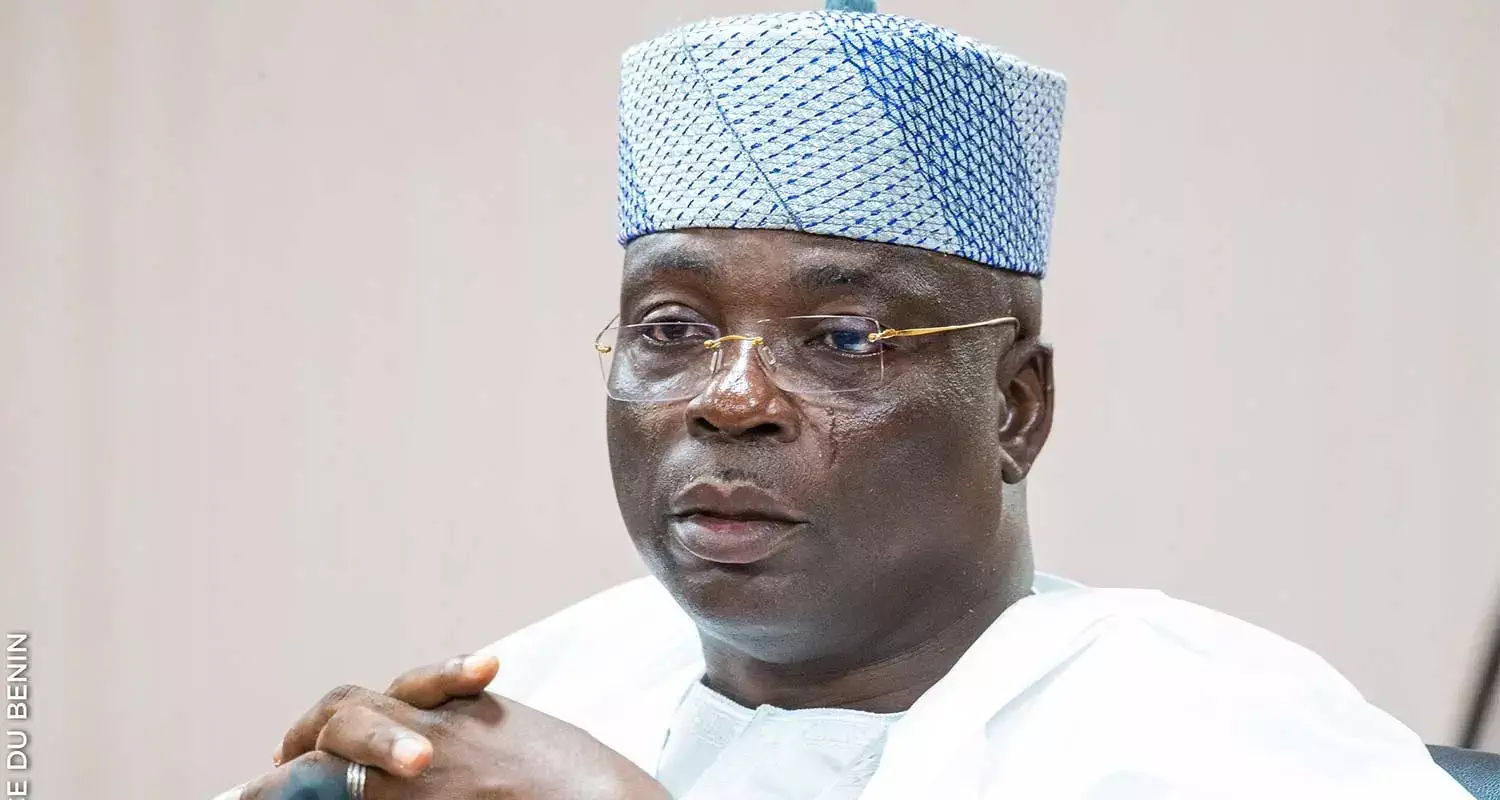 Rachidi Gbadamassi, ministre conseiller à la défense et à la sécurité, lors d'une cérémonie officielle.