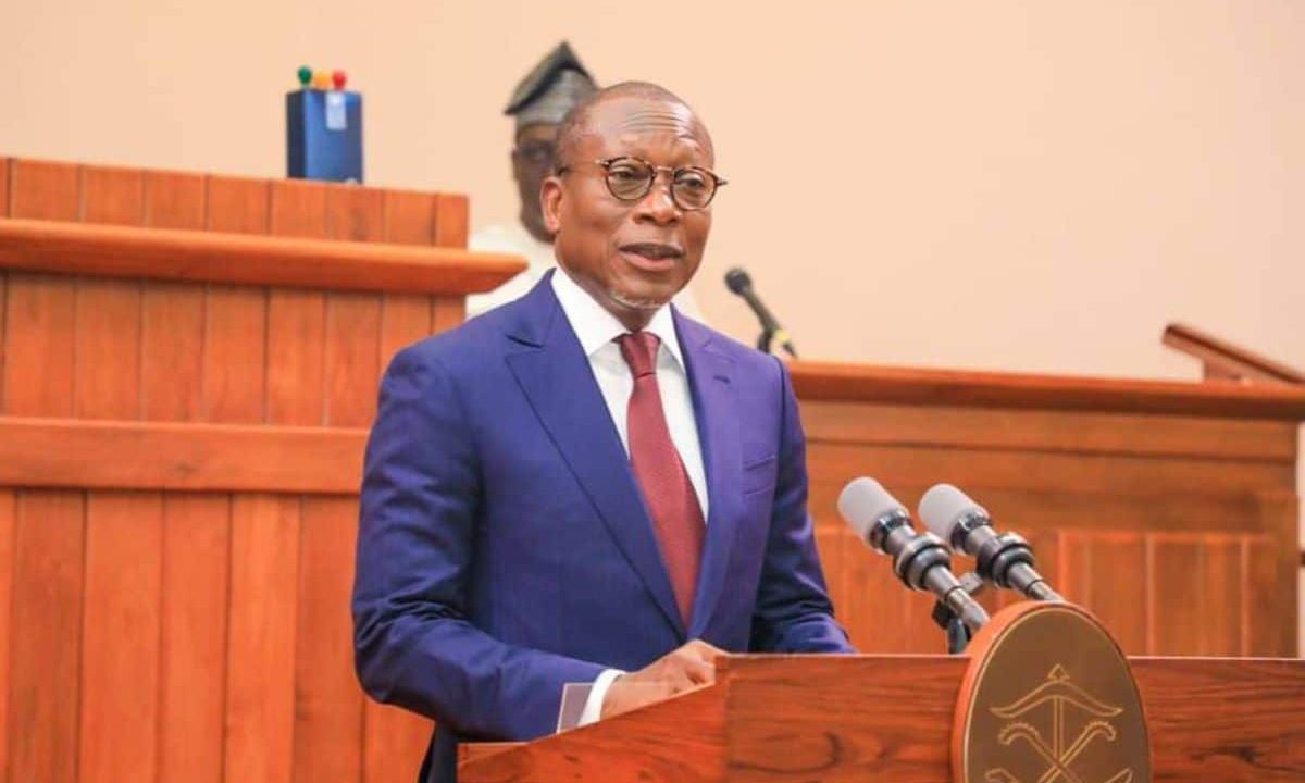 Patrice Talon lors de son discours sur l'état de la nation (08 décembre 2022)