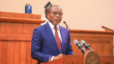 Patrice Talon lors de son discours sur l'état de la nation (08 décembre 2022)