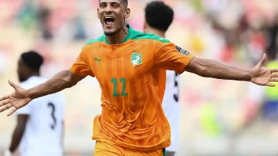 Sebatien Haller sous le maillot de la Cote d'ivoire