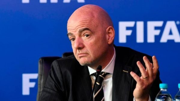 Gianni Infantino, president de la FIFA en conférence de presse