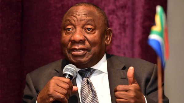 Le Président d’Afrique du Sud Cyril Ramaphosa