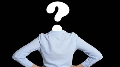 une image d'une personne dont la tête est remplacée par un point d'interrogation
