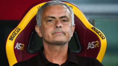 José Mourinho sur le banc de la Roma