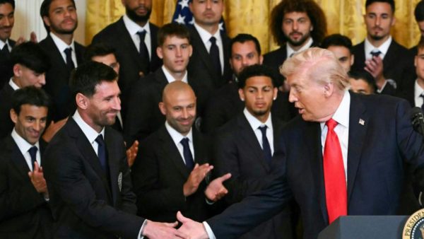Messi et Donald Trump