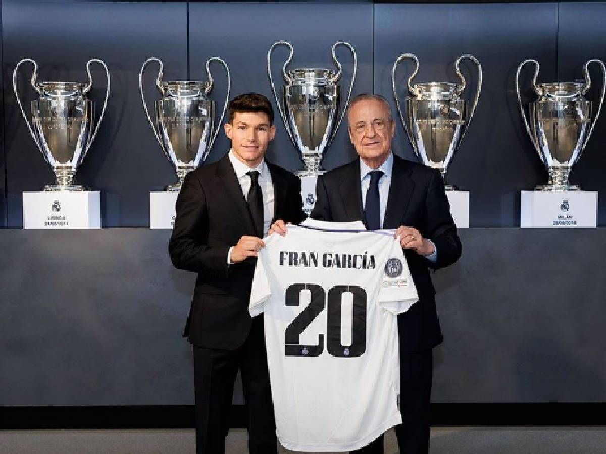 Fran Garcia et Florentino Perez, président du Real Madrid