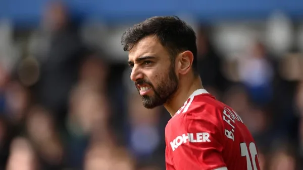 Bruno Fernandes sous les couleurs de Manchester United