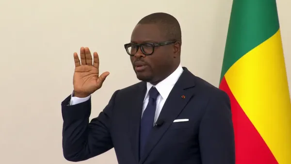 Le président de la République Romuald Wadagni lors de son investiture ce dimancche 24 mai