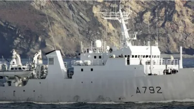 Le bâtiment hydrographique de classe La Pérouse (BH2C) Borda de la Marine nationale française