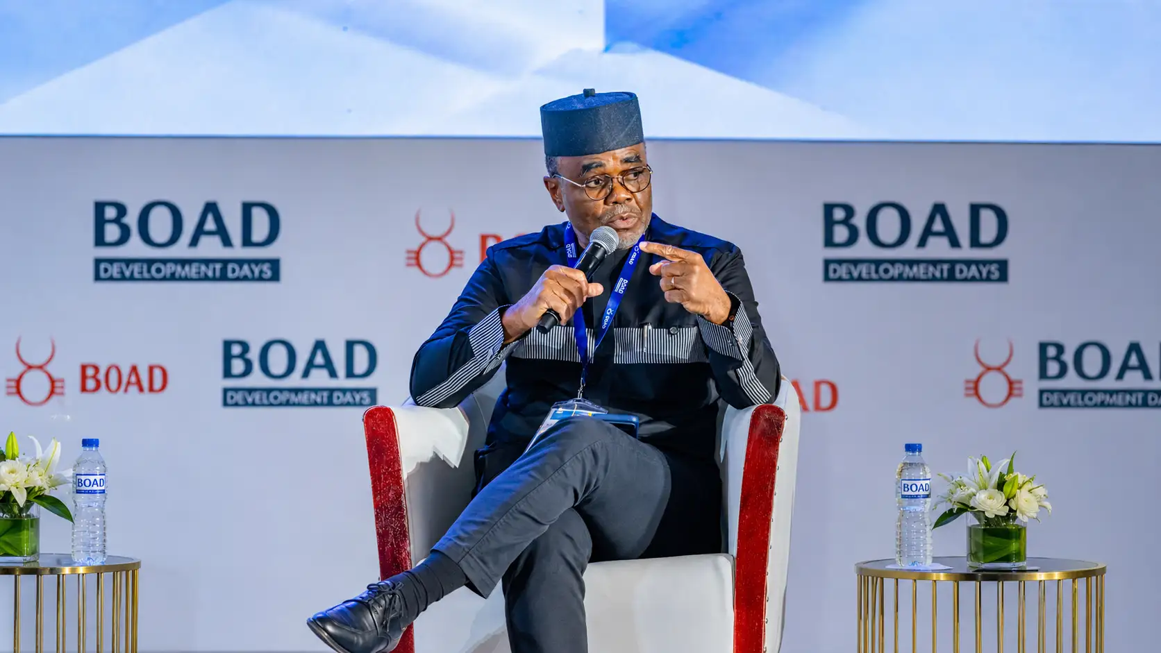 Luc Gnacadja, maire de la ville de Cotonou au forum BOAD Development Days 2026 à Lomé