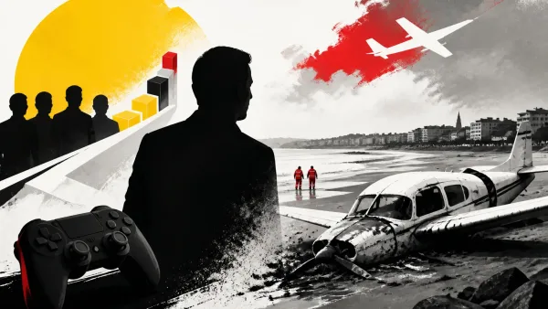 Illustration editoriale pour Mort de Claude Guillemot, cofondateur d’Ubisoft, dans le crash d’un avion de tourisme à La Baule