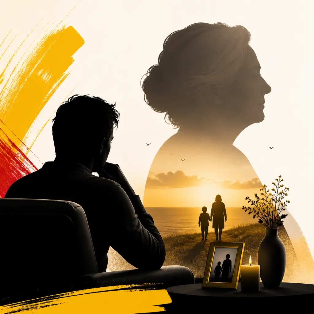 Illustration editoriale pour Jean-Luc Reichmann ému raconte les derniers mots de sa mère avant de mourir