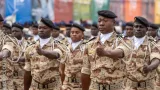 Un peloton de la douane lors d'un défilé militaire