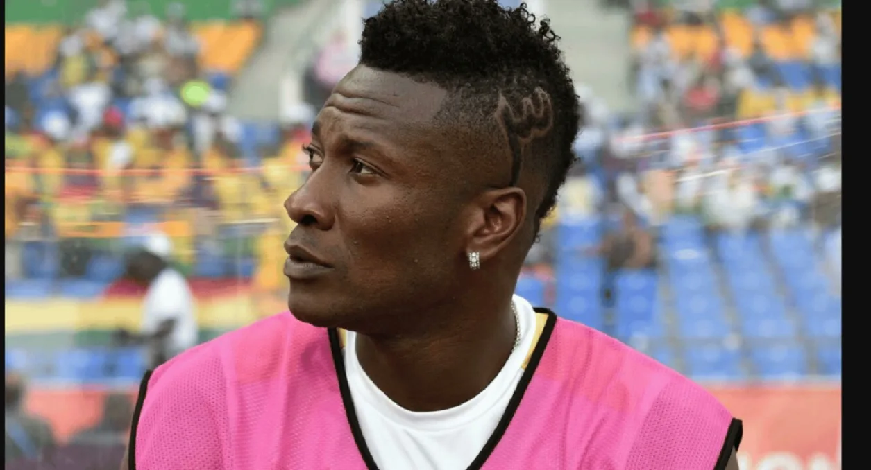 Le Ghanéen Asamoah Gyan lors de la CAN 2017.