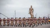 Miltaire béninois au défilé du 1er aout