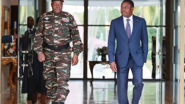 Le président togolais Faure Gnassingbé et le chef du Niger, le Général Tiani