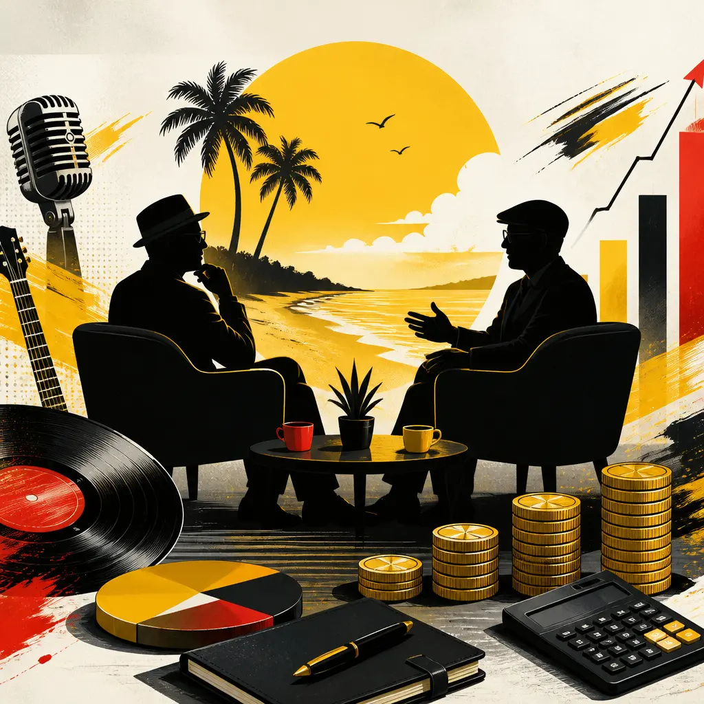 Illustration editoriale pour David et Jonathan évoquent leurs finances 40 ans après leur succès