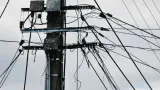 Un poteau électrique