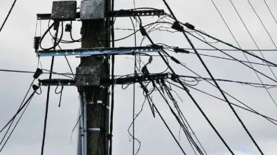 Un poteau électrique