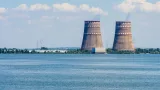 Les deux tours aéroréfrigérantes de la centrale nucléaire de Zaporijjia, en Ukraine, qui compte six réacteurs.