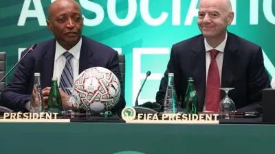 Gianni Infantino et Patrick Motsépé