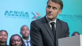 Emmanuel Macron lors de la première journée d'Africa Forward à l'Université de Nairobi