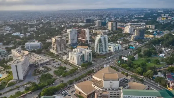 La Ville d'Accra au Ghana