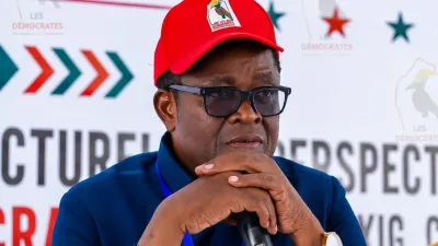 Noureinou Atchadé, Président du Parti Les Democrates ce 09 mai 2026 au siège du parti à Fifadji