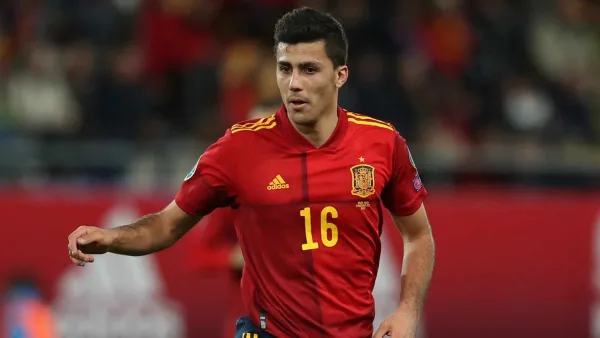 Rodri en action sur le terrain lors de la Coupe du monde 2022.