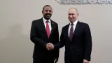 Le Premier ministre éthiopien Abiy Ahmed et le président russe Vladimir poutine
