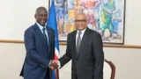 Adama Bictogo et Dr José Maria Pereira Neves lors d'une rencontre diplomatique.