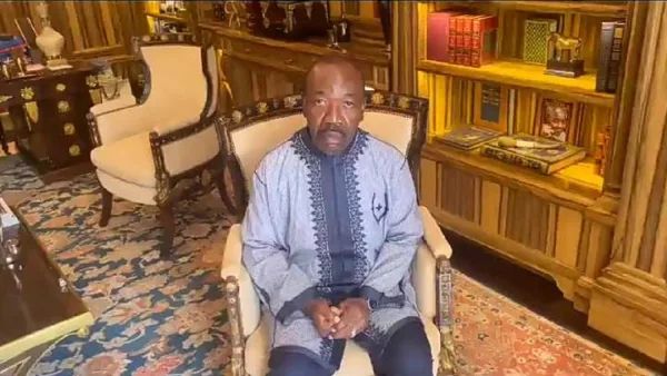 Le président du Gabon Ali Bongo Ondimba, placé en résidence surveillée par des militaires qui l’ont destitué Ã  l’issue d’un coup d’Etat mercredi 30 août 2023