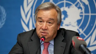 Le secrétaire général de l'ONU, AntÃ³nio Guterres