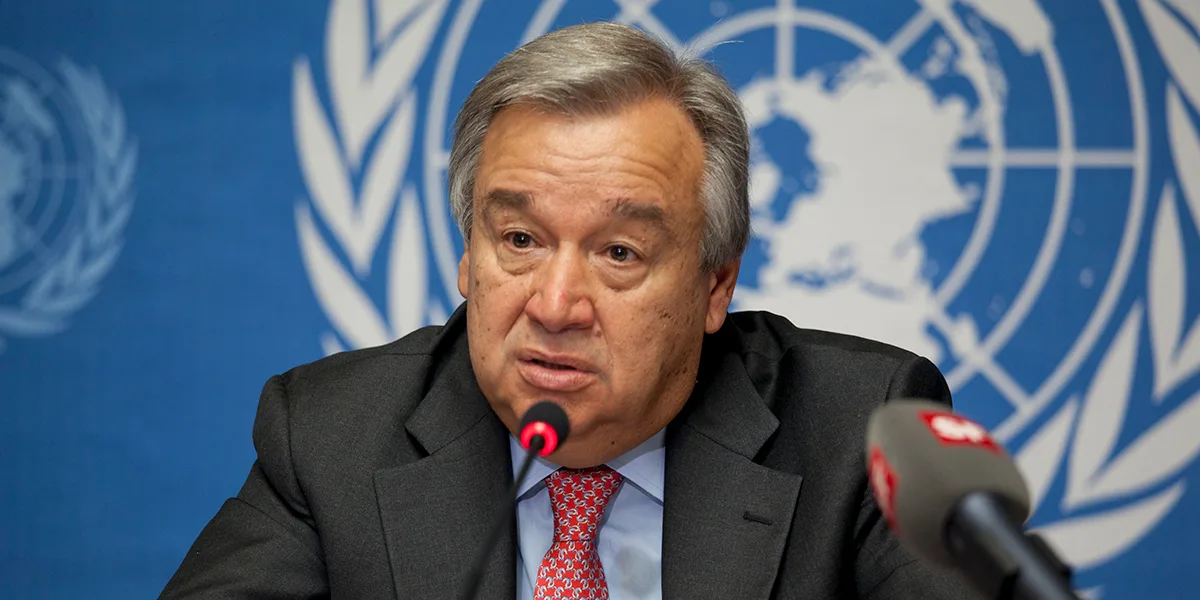 Le secrétaire général de l'ONU, António Guterres