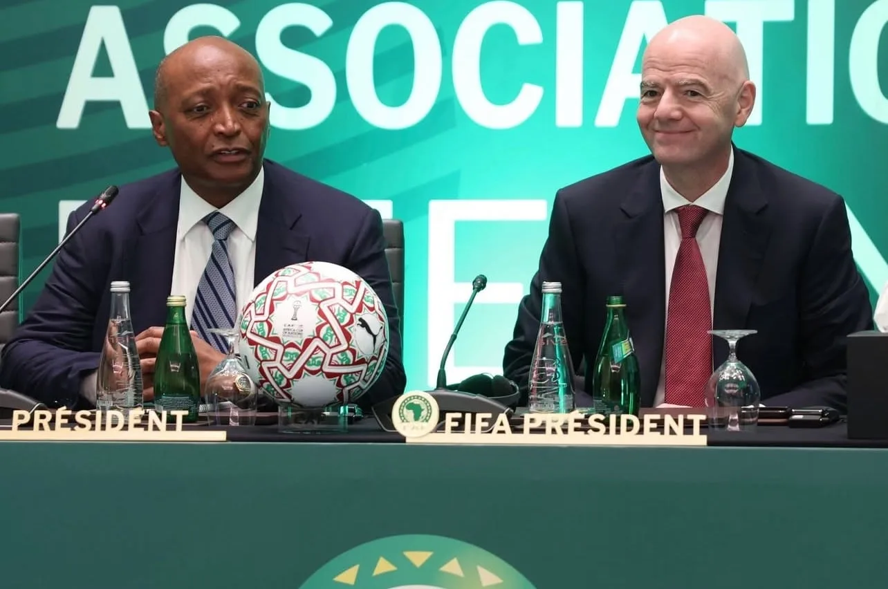 Gianni Infantino et Patrick Motsépé