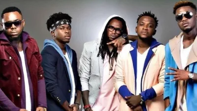Les artistes Didi B, Black K, Elow’n, El Jay et Joochar du groupe Kiff No Beat