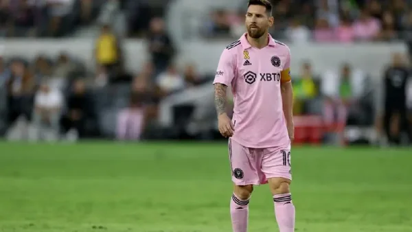 Lionel Messi avec le maillot de l'Inter Miami