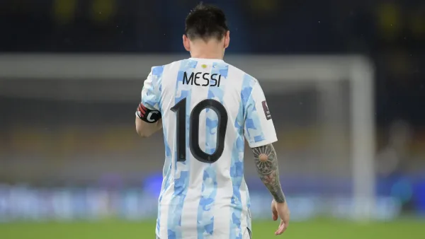 Lionel Messi sous le maillot de l'Argentine