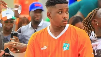 Tamsir avec le maillot de la Cote d'Ivoire