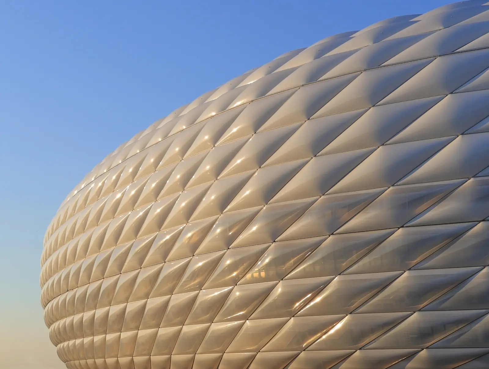 Facade exterieure de l Allianz Arena a Munich
