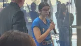 Amina Orfi, joueuse égyptienne de squash