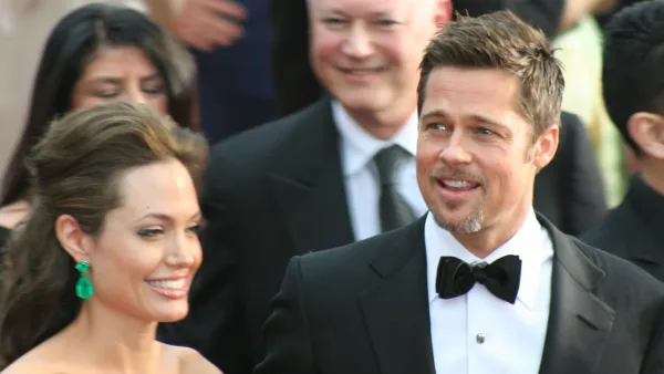 Angelina Jolie et Brad Pitt lors des Oscars en 2009