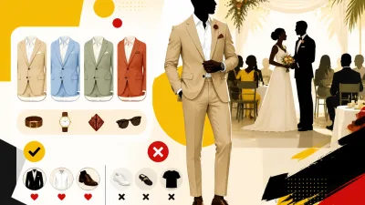 Illustration editoriale pour Tenues de mariage : ce qui séduit et ce qui fait fuir