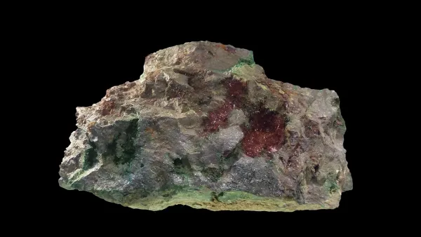 Cuprite provenant de Kolwezi en République démocratique du Congo