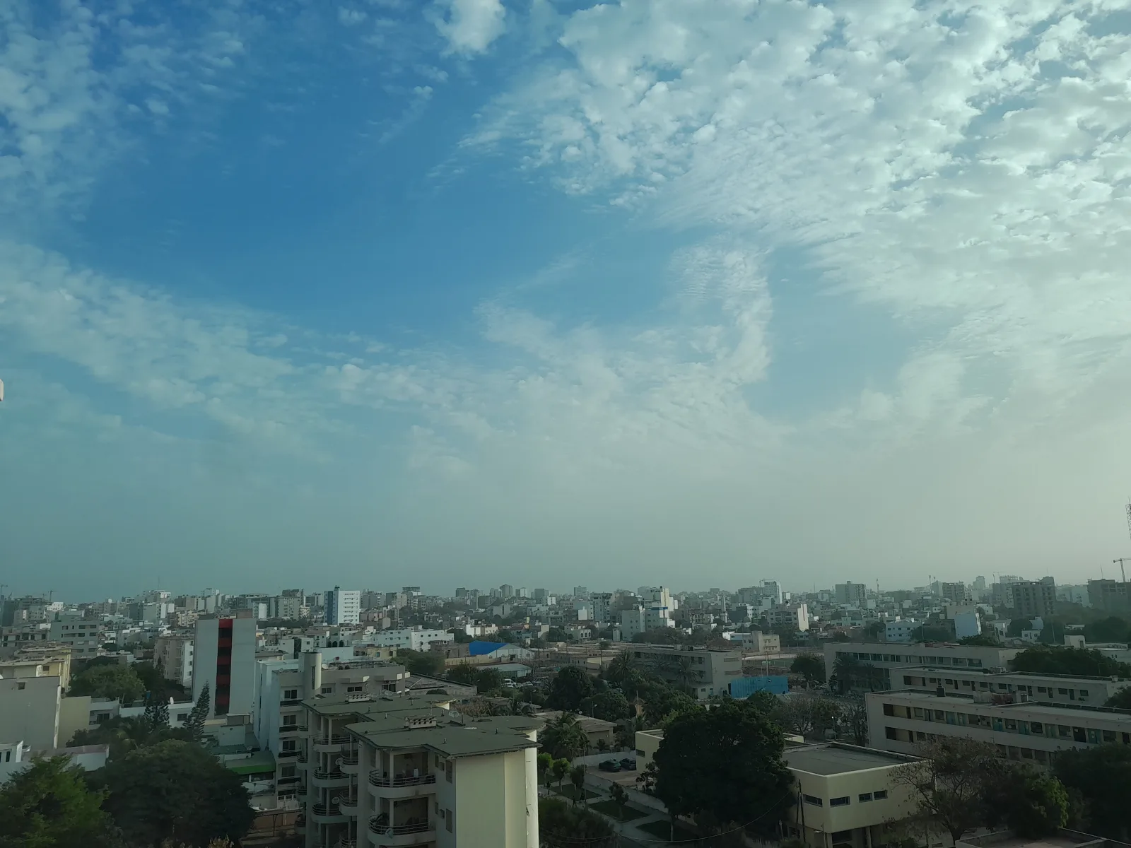 Vue aérienne de Dakar, capitale du Sénégal
