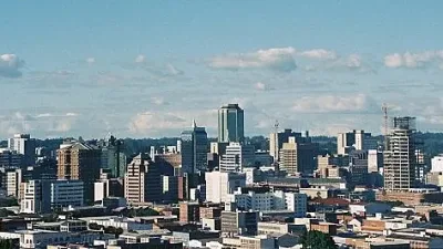 Vue générale de Harare, capitale du Zimbabwe